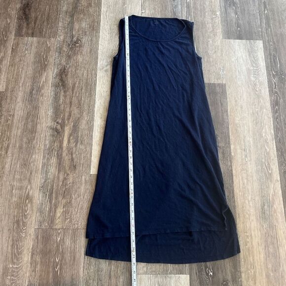 Eileen Fisher Organic Linen Tank Dress Navy Blue Small - Picture 5 of 12